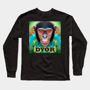 DYOR Bored NFT Community Ape Syndrome Long Sleeve T-Shirt